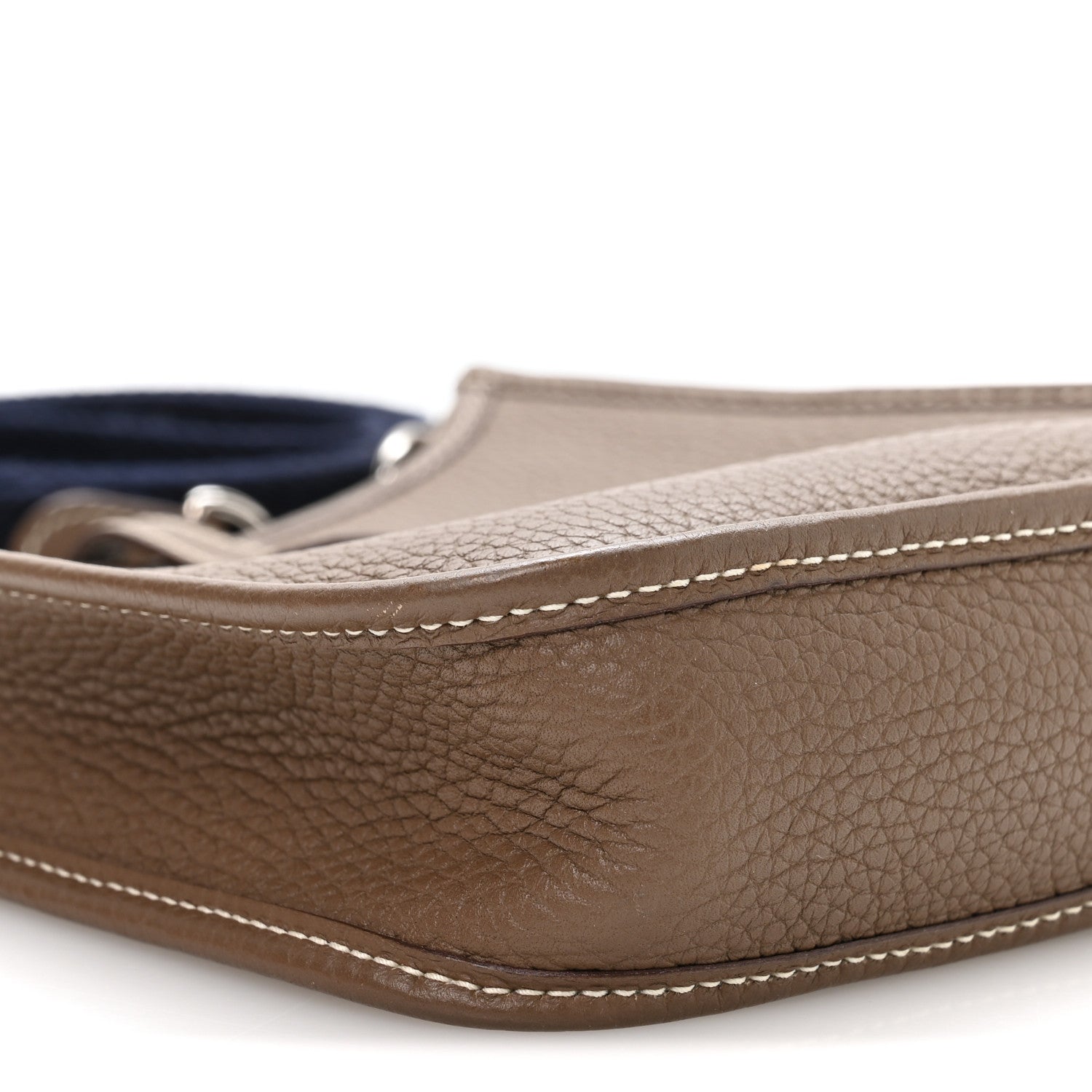 Hermes Taurillon Clemence Amazone Evelyne TPM Etoupe Bleu Indigo 9 of 11