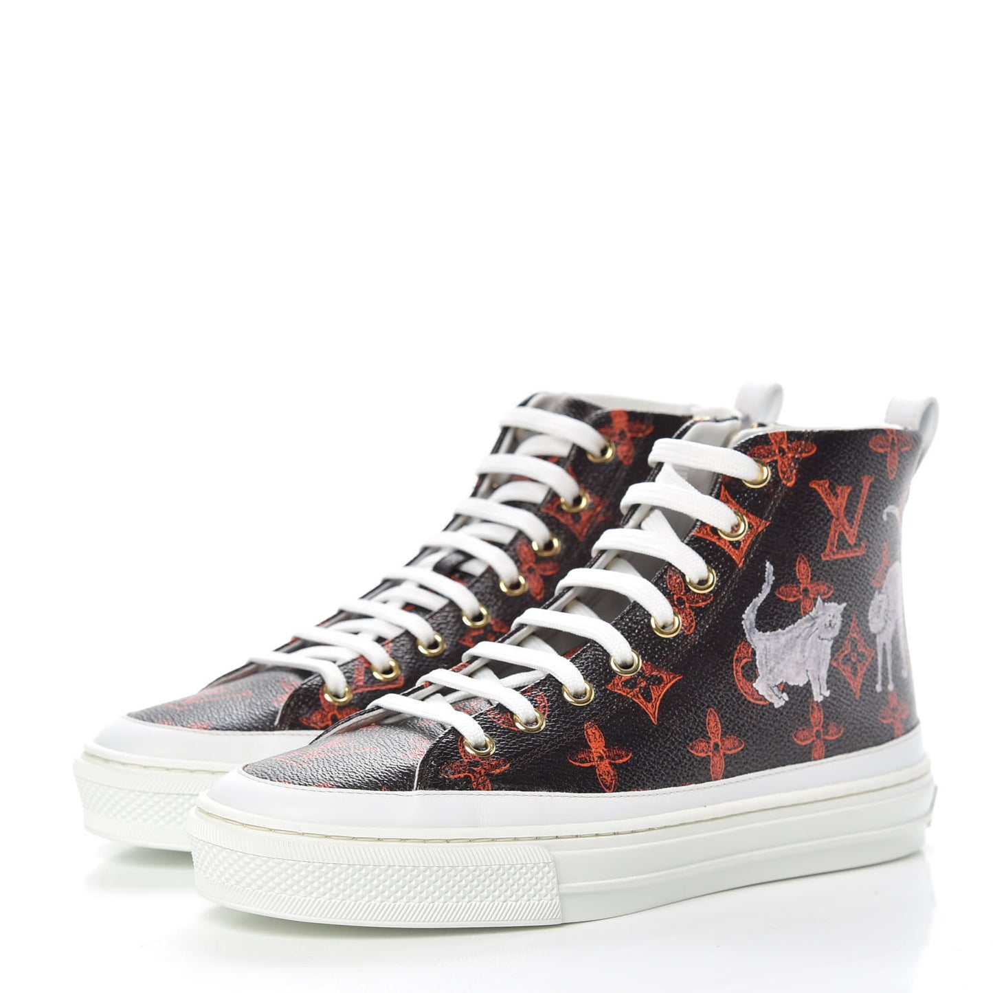 Catogram Stellar Sneaker Boots 36 Marron