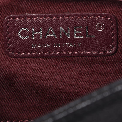 Chanel Iridescent Calfskin Quilted Small Gentle Square Boy Flap Black 8 of 9