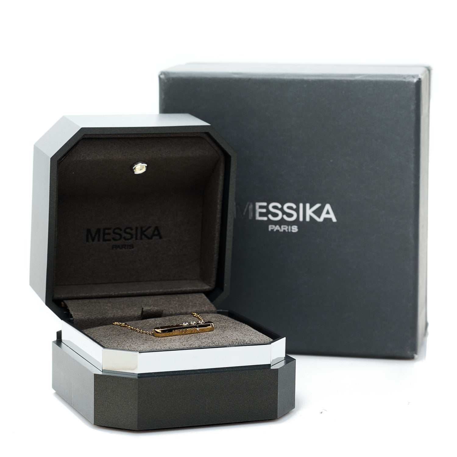 Messika 18K Rose Gold Diamond Baby Move Necklace 6 of 6