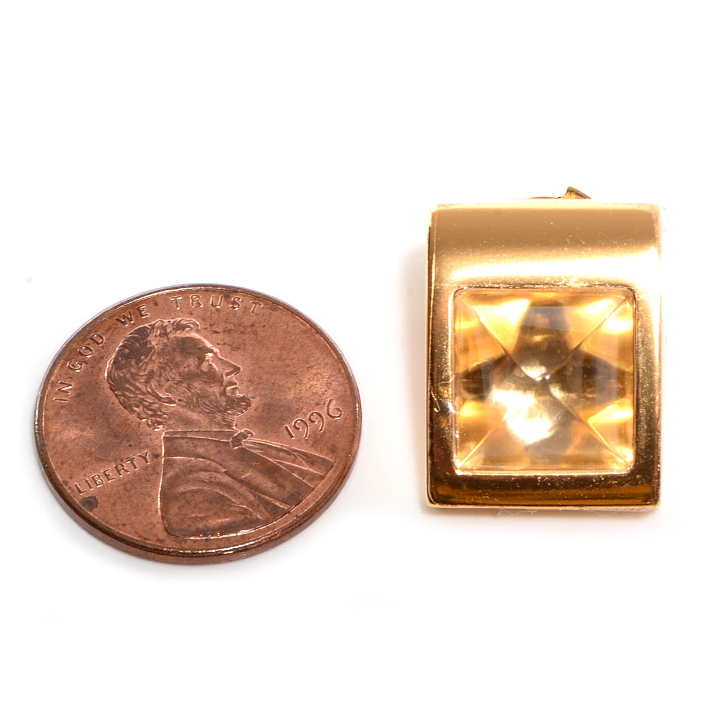 Gold Plated Saint Louis Crystal Circe Earrings