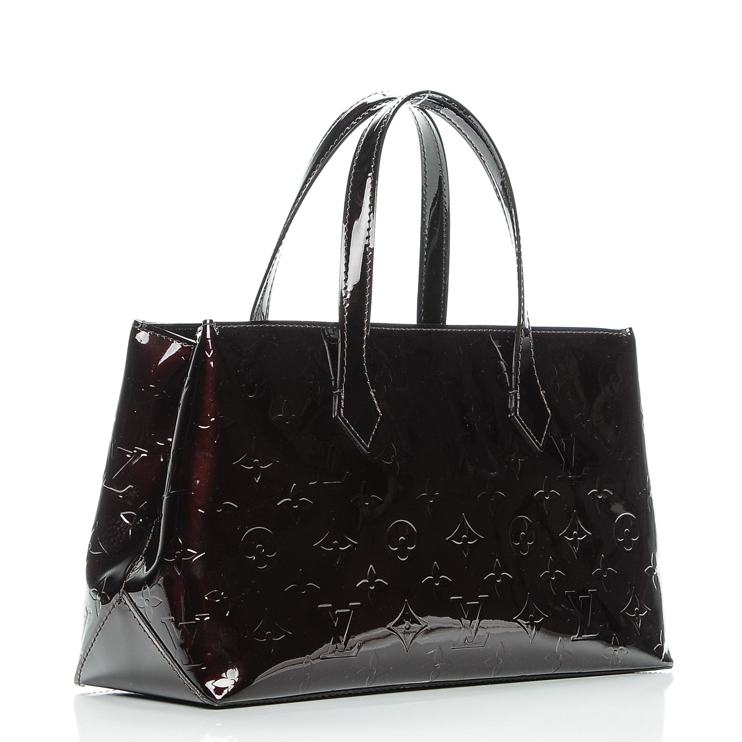 Louis Vuitton Vernis Wilshire PM Amarante 3 of 7