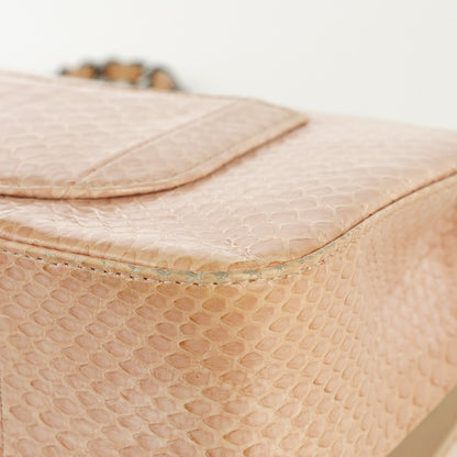 Chanel Python Medium Double Flap Pink 11 of 20
