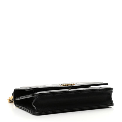 Chanel Lambskin Quilted Chanel 19 Wallet On Chain WOC Black 4 of 12