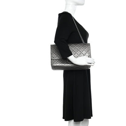 Chanel Metallic Aged Calfskin Quilted 2.55 Reissue 227 Flap Dark Silver 2 of 12