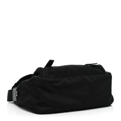 Prada Tessuto Nylon Saffiano Vela Messenger Bag Black 3 of 9