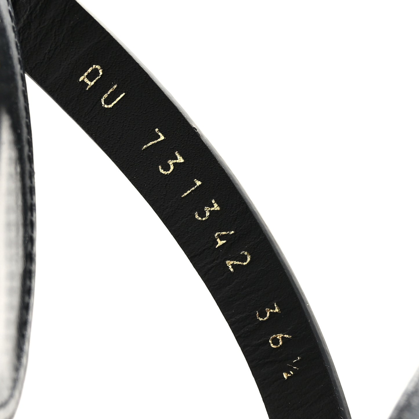 Calfskin Platz 105 Platform Sandals 36.5 Black