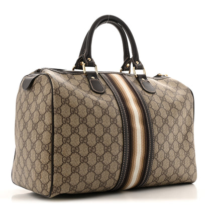 Gucci GG Plus Monogram Web Medium Joy Boston Dark Brown 3 of 12