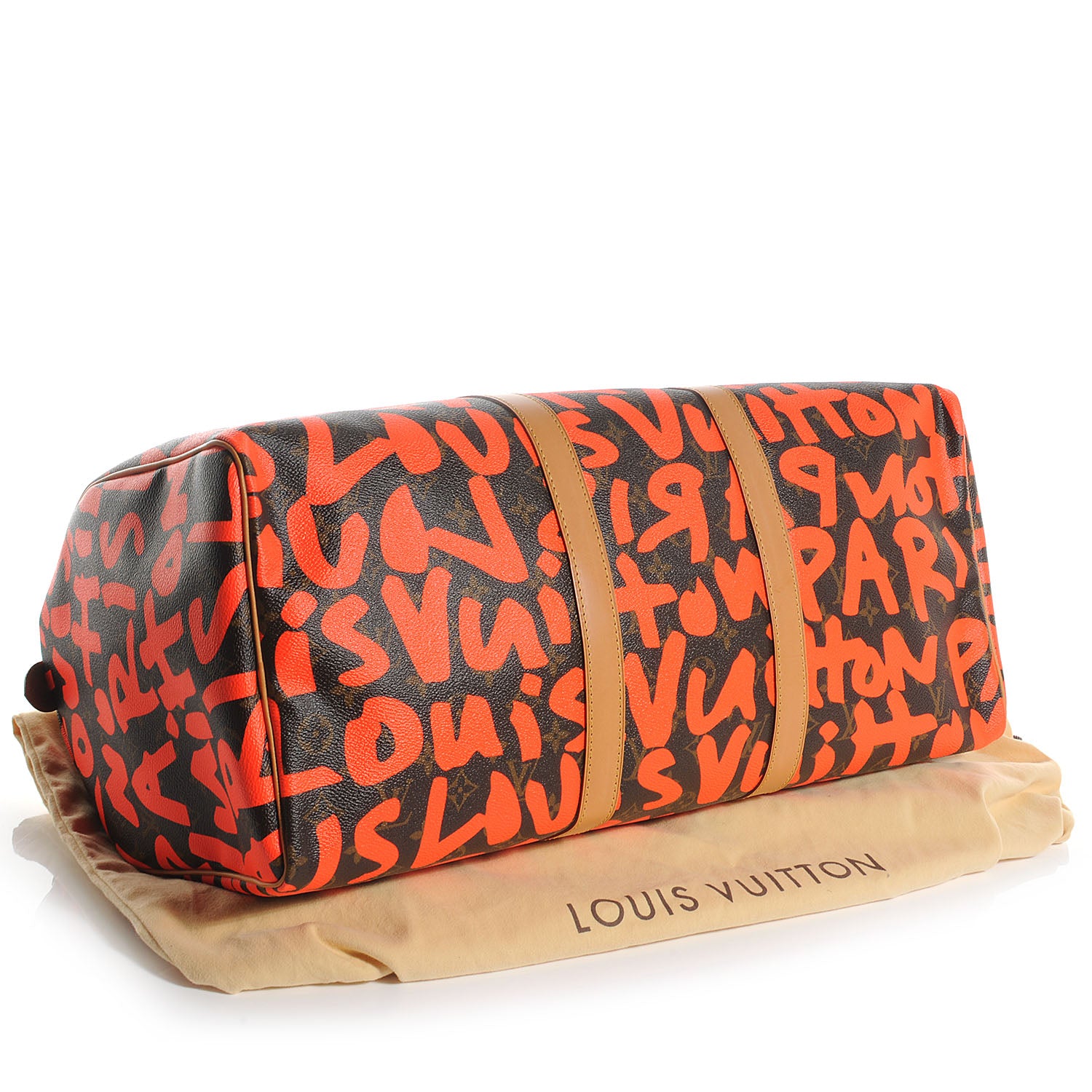 Louis Vuitton Monogram Graffiti Keepall 50 Orange 58060 – FASHIONPHILE