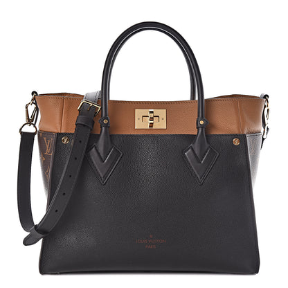 Louis Vuitton Calfskin Monogram On My Side Black 1 of 12