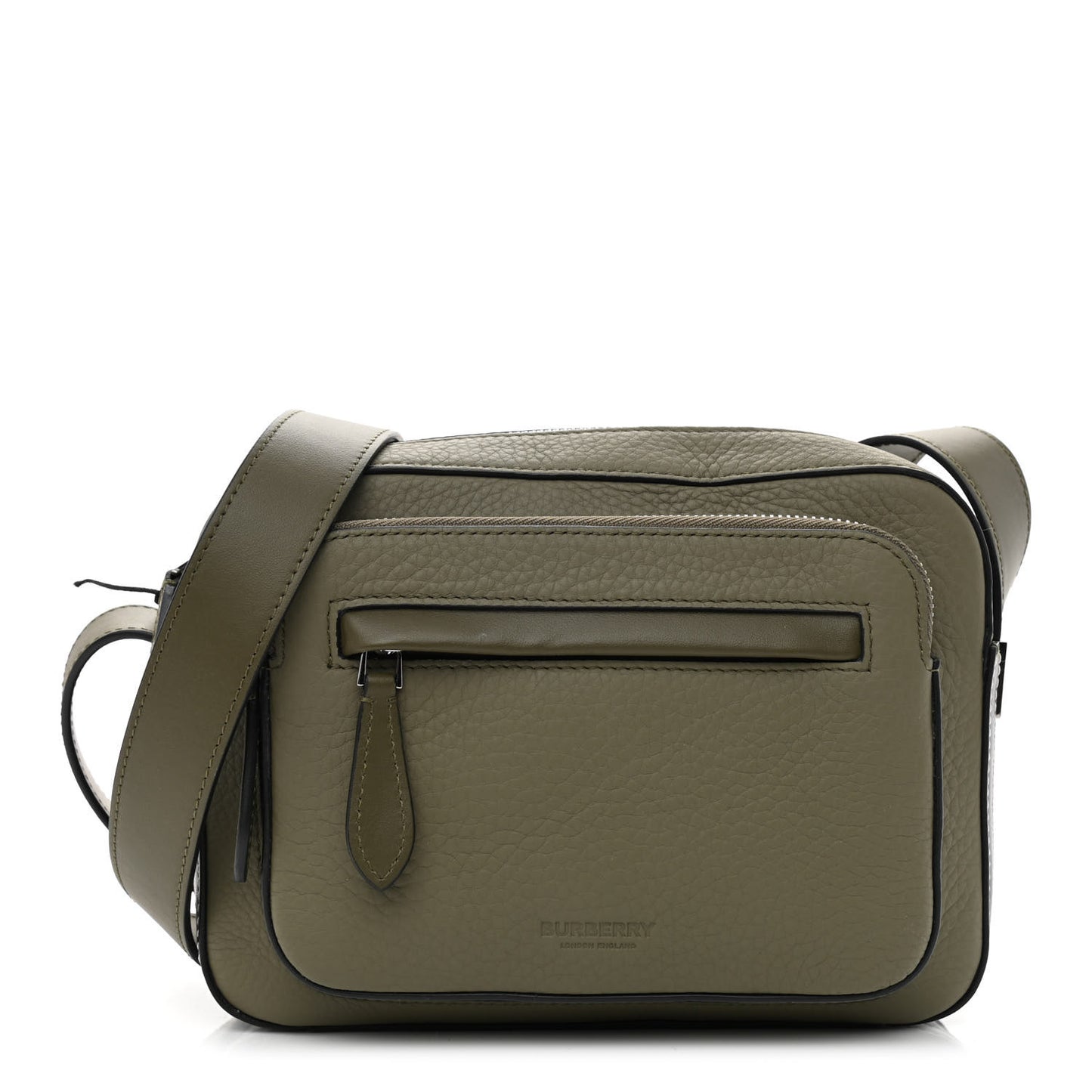 Grained Calfskin Olympia Crossbody Bag Dark Khaki Green