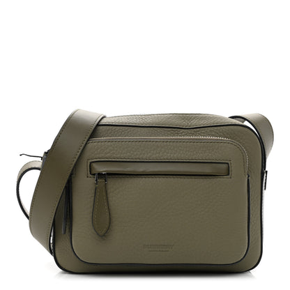 Burberry Grained Calfskin Olympia Crossbody Bag Dark Khaki Green 1 of 11