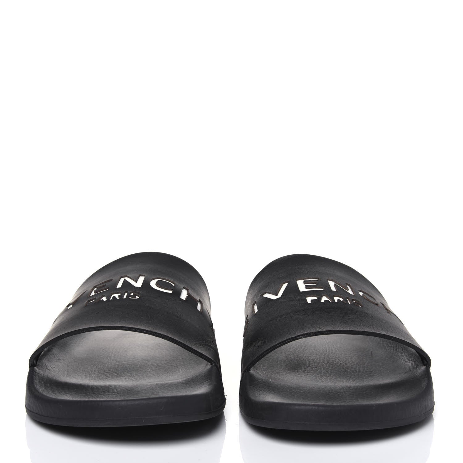 Givenchy Rubber Logo Pool Slide Sandals 41 Black 2 of 9