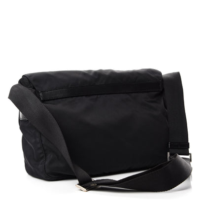 Prada Nylon Vela Messenger Bag Black 3 of 11