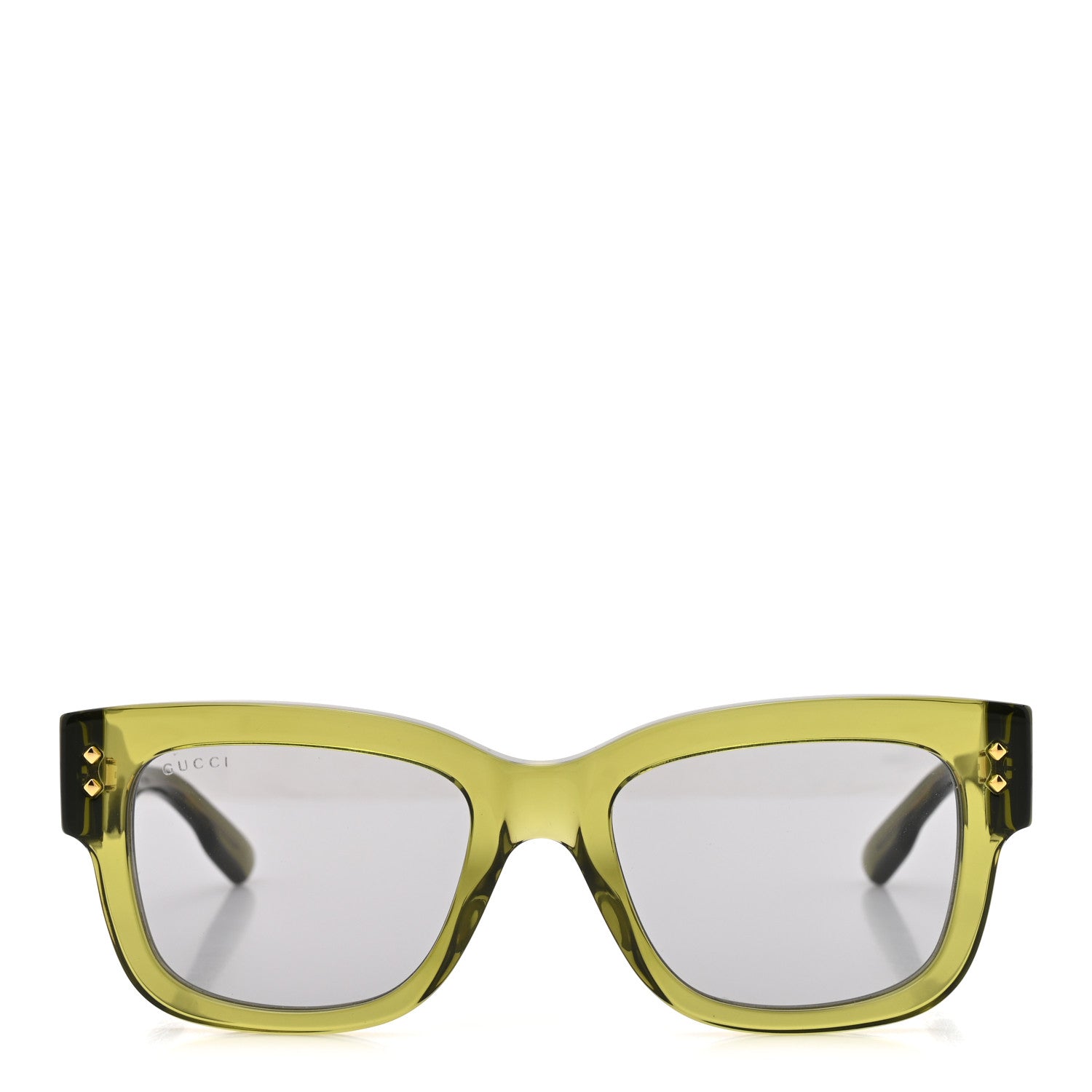 Gucci Acetate Rectangle Frame Sunglasses GG1217S Green 2 of 8