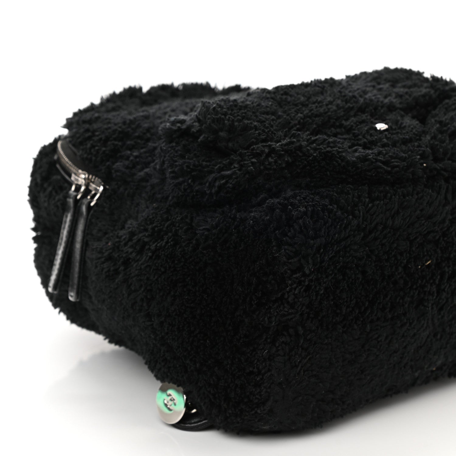 Chanel Mixed Fibers Lambskin Calfskin Quilted CC Tender Backpack Black 8 of 9