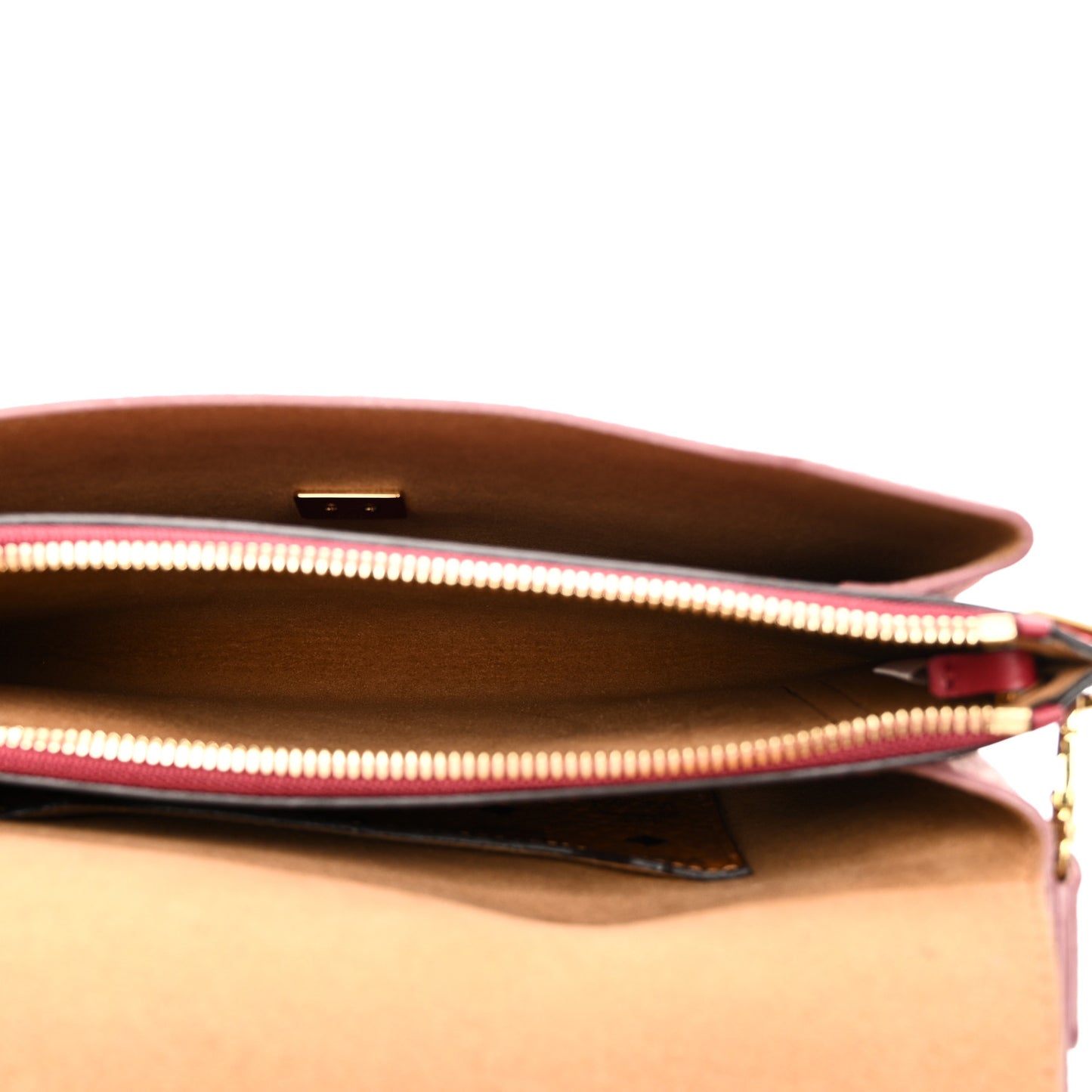 Grained Calfskin Small Milla Clutch Pale Mauve