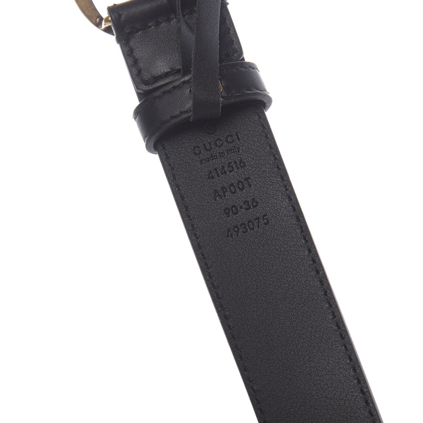 Calfskin Double G 30mm Belt 90 36 Black