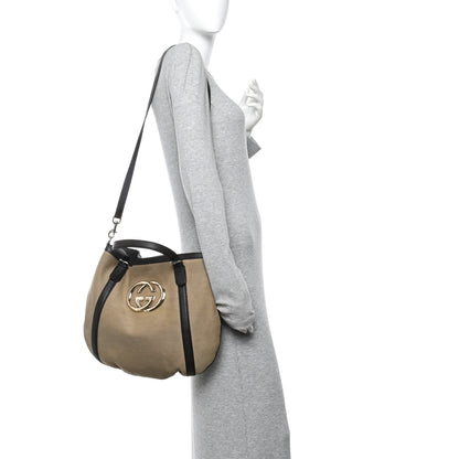 Gucci Canvas Britt Tote Dark Brown 2 of 11