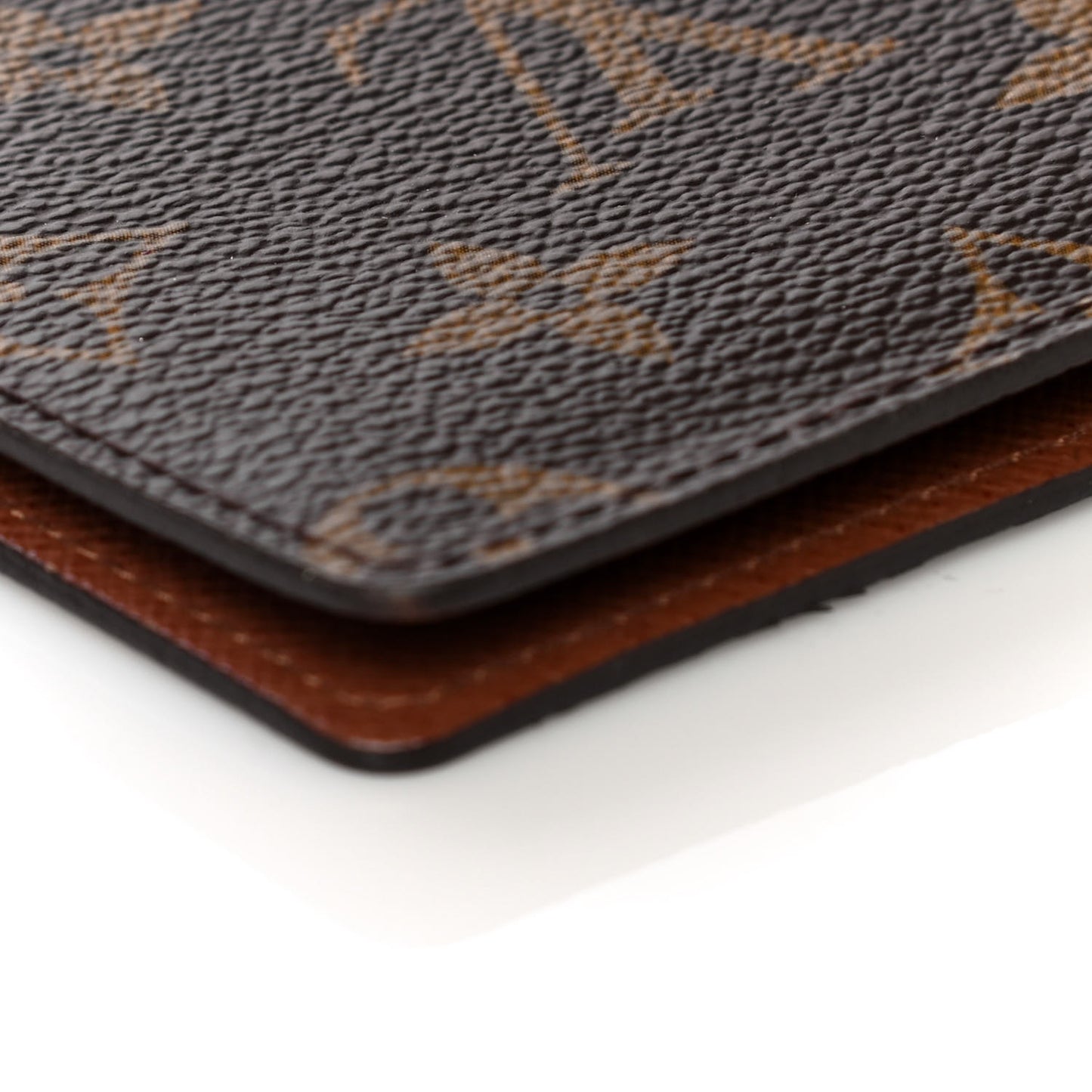 Monogram Checkbook Holder Case Wallet