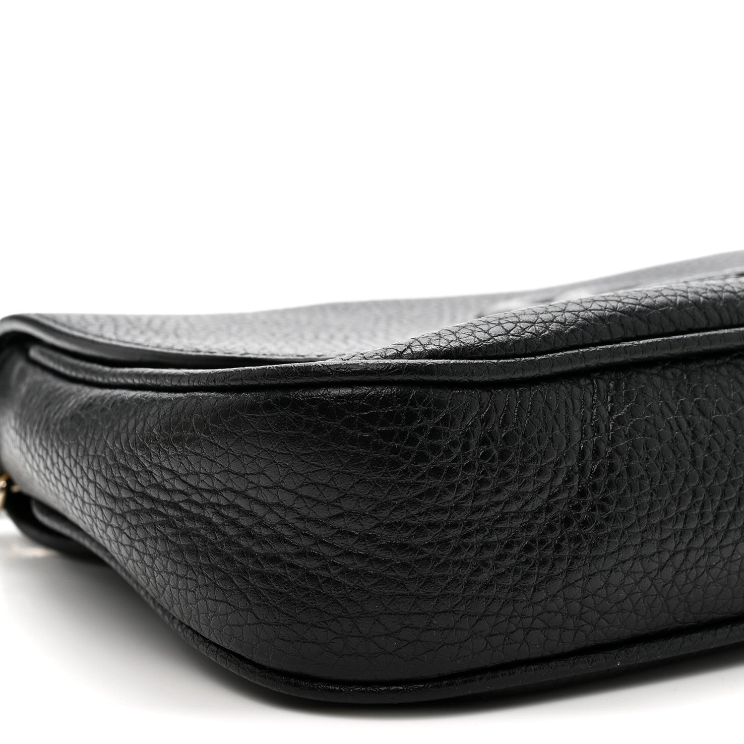 Gucci Pebbled Calfskin Medium Soho Flap Crossbody Black 9 of 10