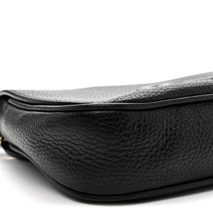 Gucci Pebbled Calfskin Medium Soho Flap Crossbody Black 9 of 10