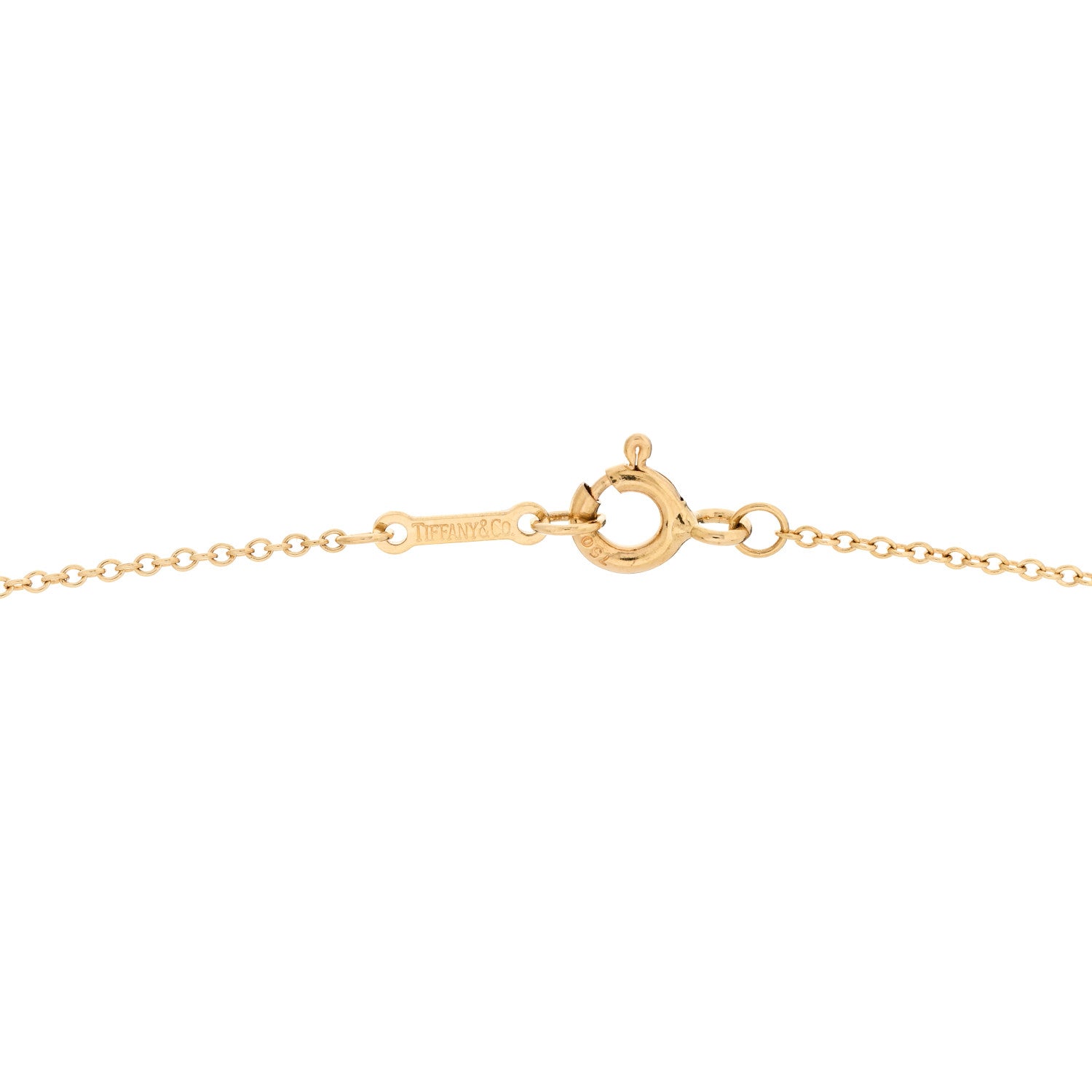 Tiffany 18K Yellow Gold Paloma Picasso Graffiti X Pendant Necklace 4 of 5