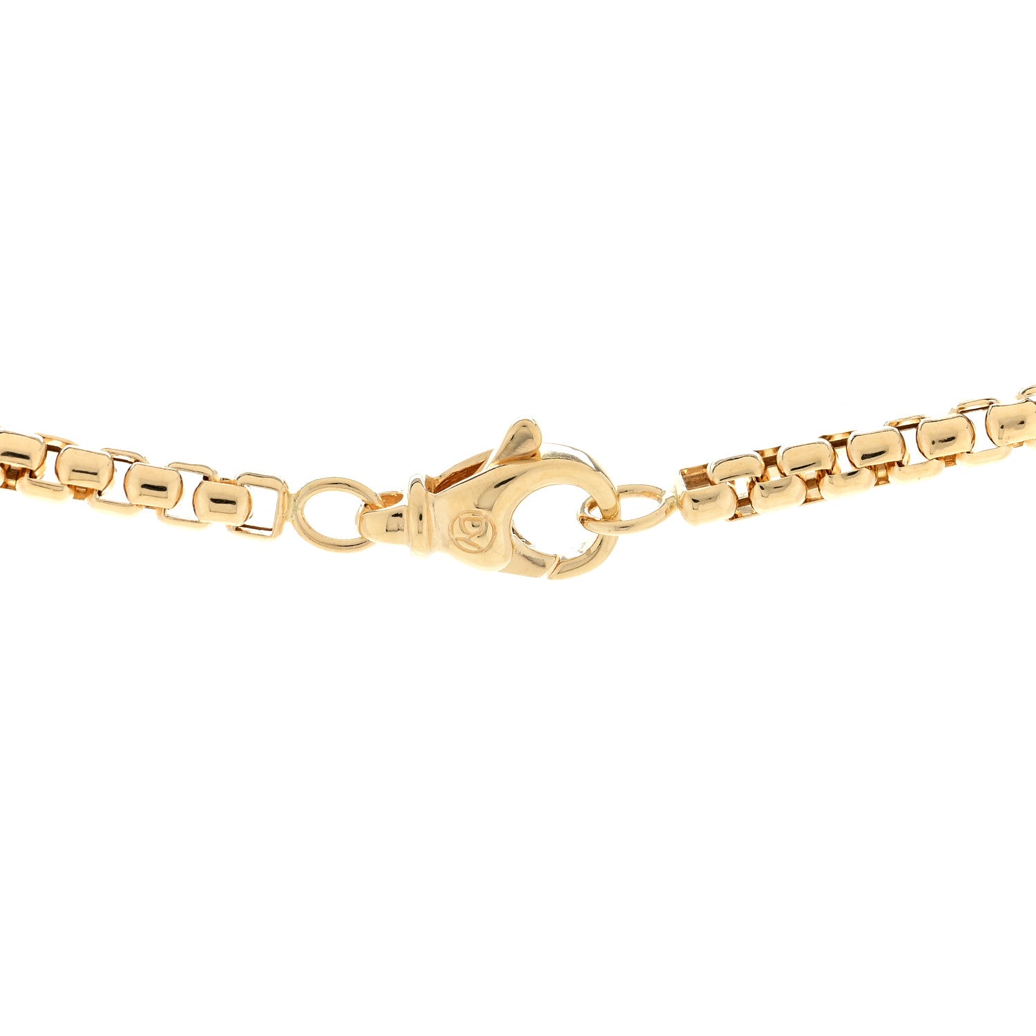 David Yurman 18K Yellow Gold 3.4mm Box Chain Necklace 22" 3 of 4