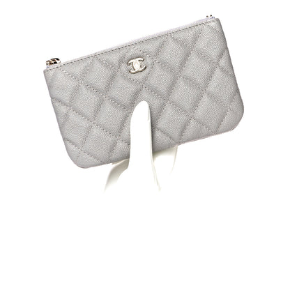 Chanel Caviar Quilted Small Cosmetic Case Grey 2 of 8