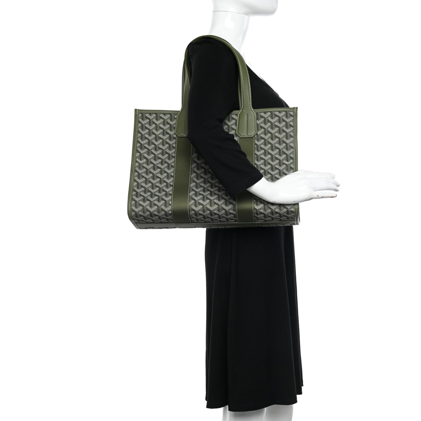 Goyardine Villette PM Tote Khaki