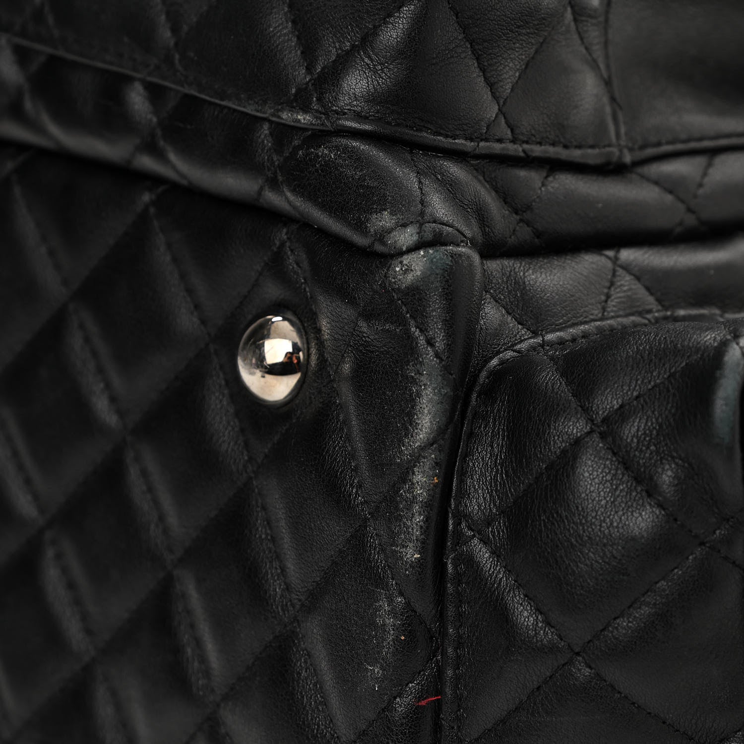 Chanel Calfskin Quilted Large Cambon Multipocket Reporter Black 15 of 17