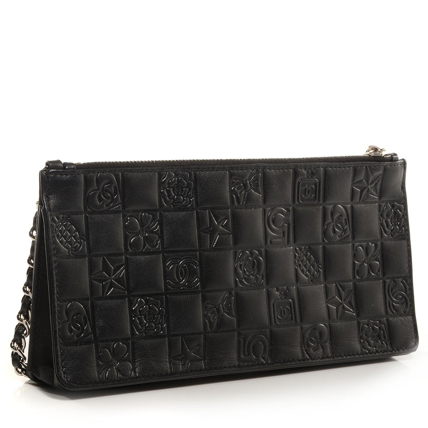 Lambskin Precious Symbols Pochette Black