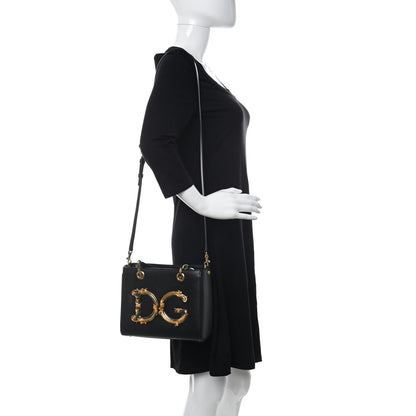 Dolce & Gabbana Nappa Large DG Girls Tote Black 2 of 11