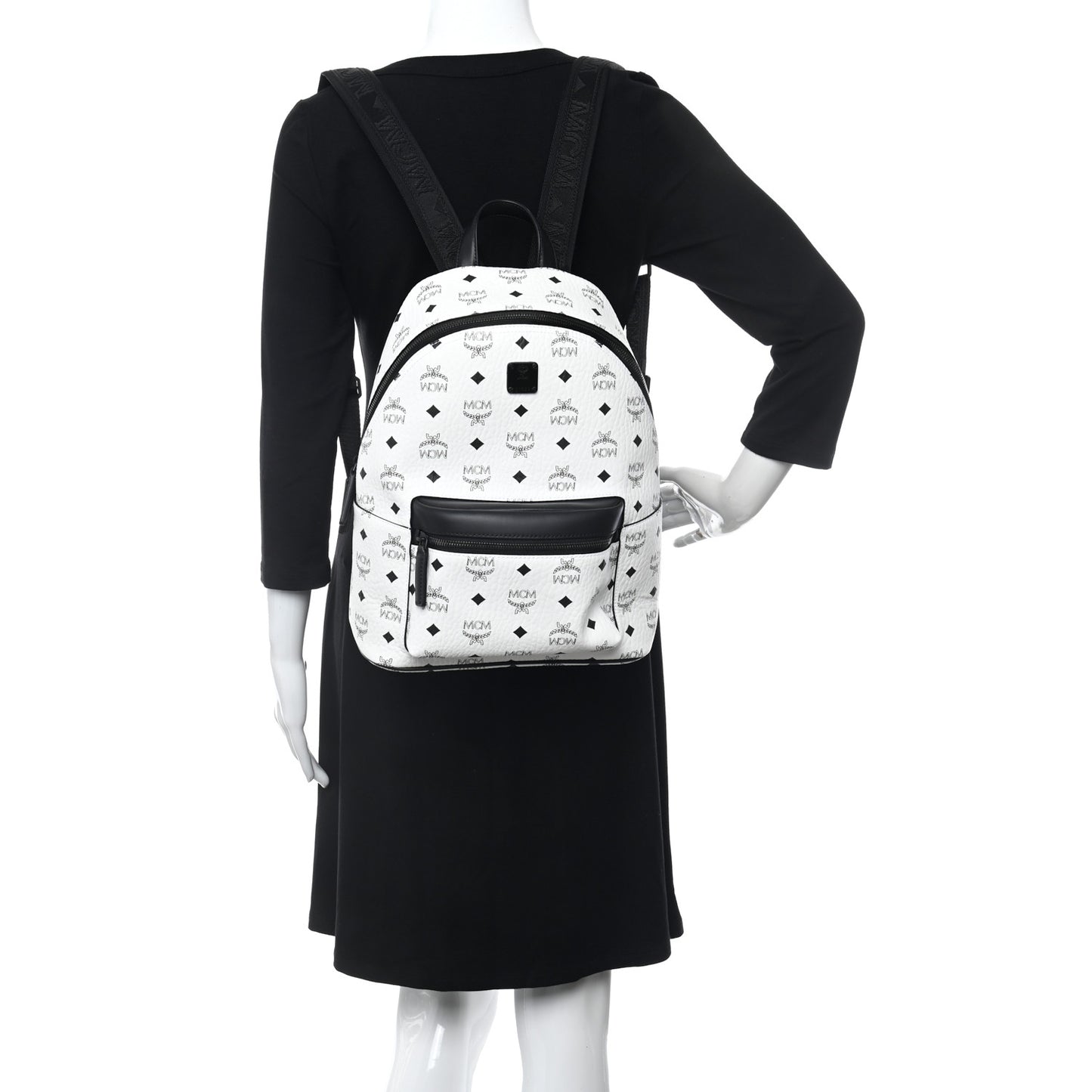 Visetos Nappa Small Stark Backpack White