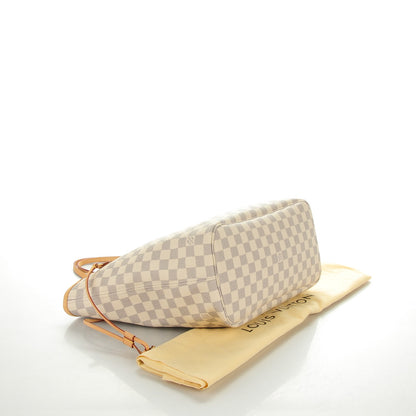 Louis Vuitton Damier Azur Neo Neverfull MM Rose Ballerine 5 of 9