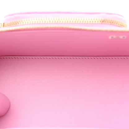 Chanel Caviar Quilted Top Handle Pocket Vanity Case Lilac 5 of 10