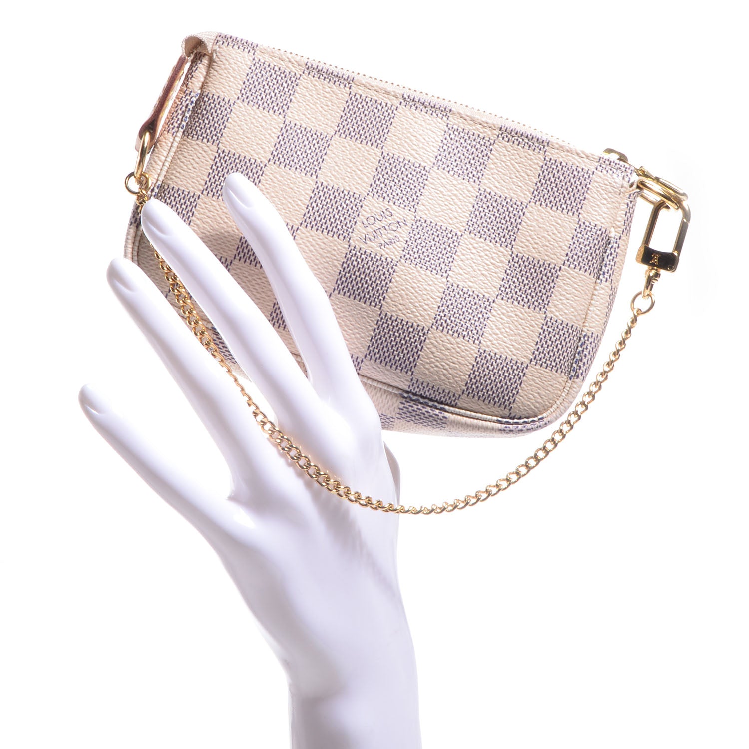 Louis Vuitton Damier Azur Mini Pochette Accessories 2 of 8