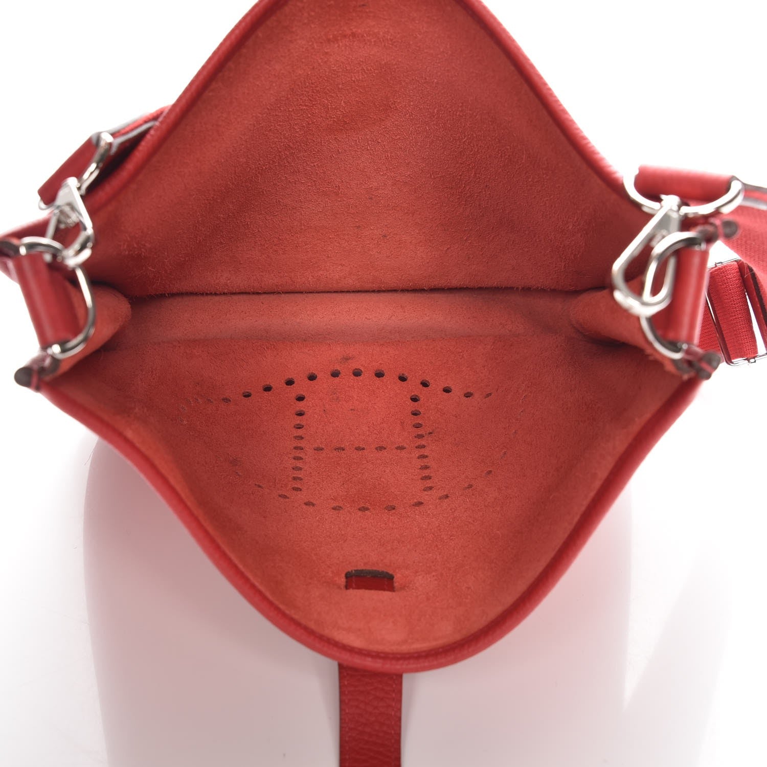 Hermes Taurillon Clemence Evelyne III GM Rouge Casaque 5 of 8