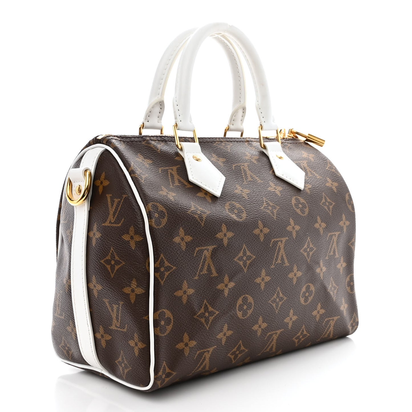 Monogram LV Match Speedy Bandouliere 25 White