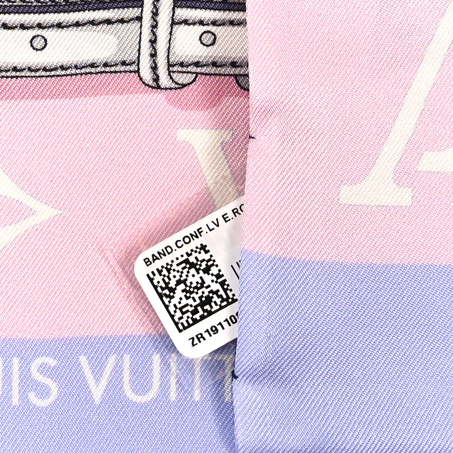 Louis Vuitton Silk Monogram Escale Confidential Bandeau Pink 4 of 4