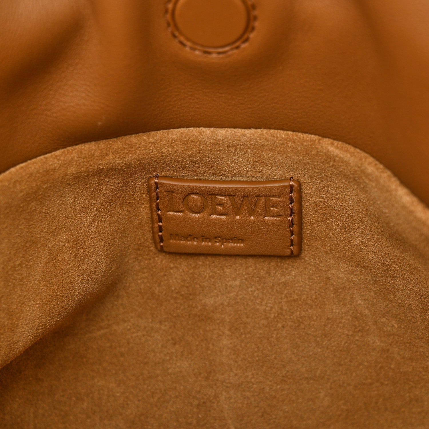 Loewe Calfskin Mini Flamenco Knot Clutch Oak 6 of 9