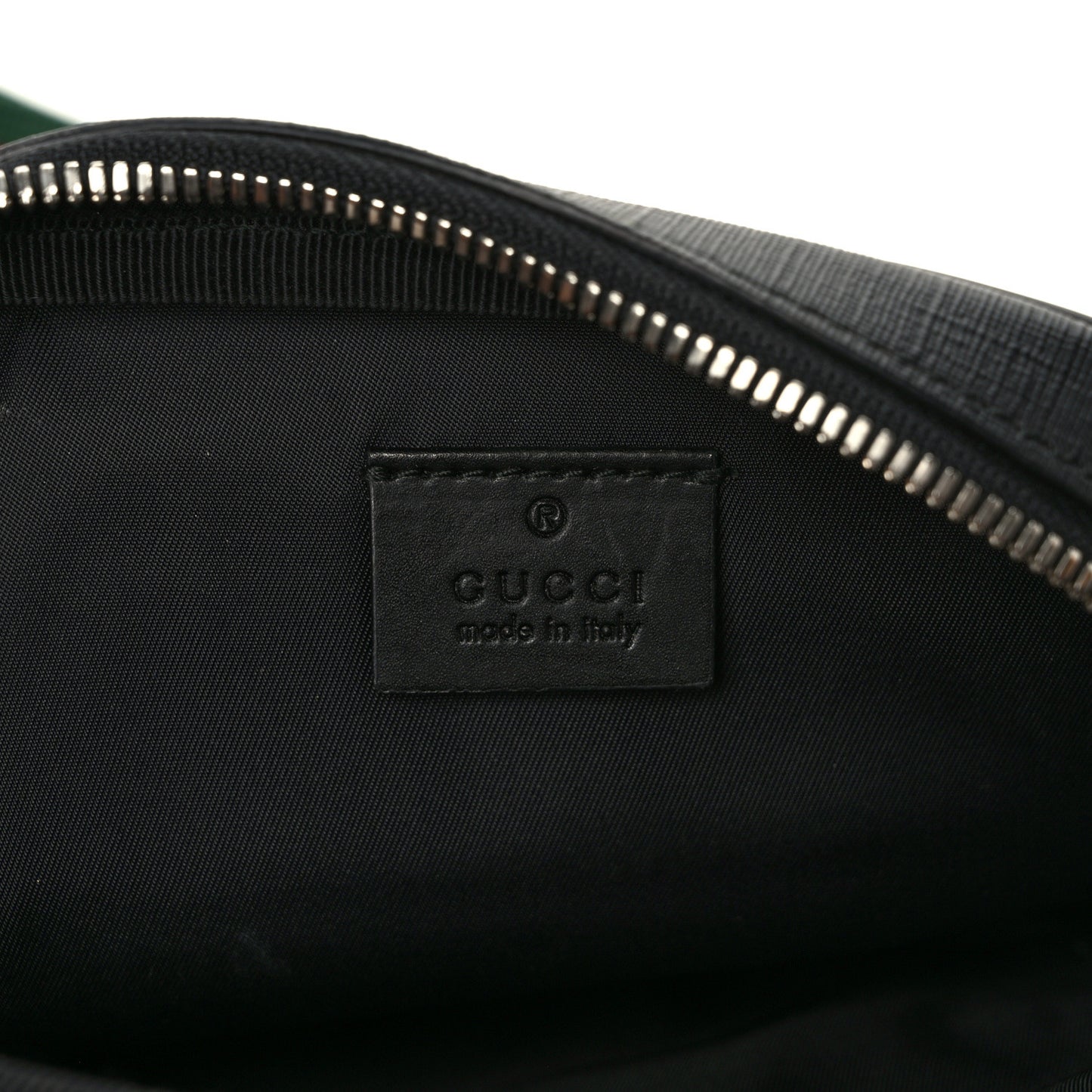 GG Supreme Monogram Web Belt Bag Black
