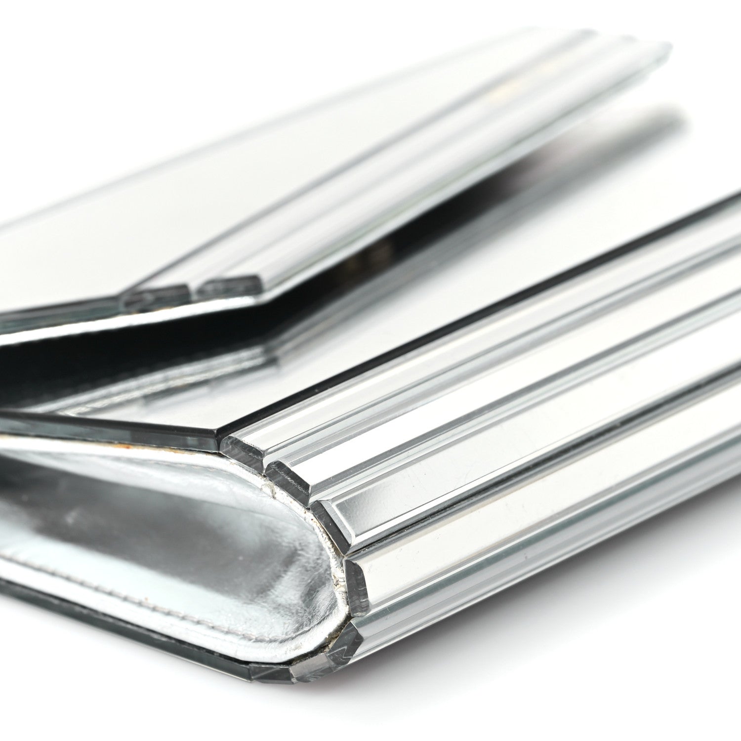 Jimmy Choo Acrylic Candy Mirror Clutch Silver 8 of 10