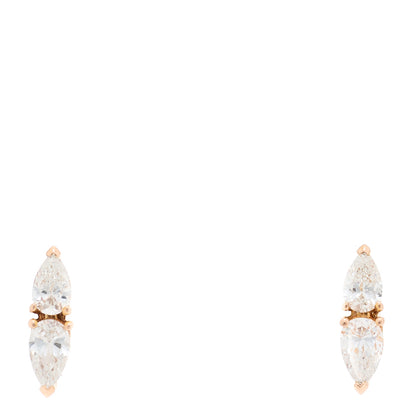 Anita Ko 18K Rose Gold Diamond Ella Stud Earrings 1 of 5