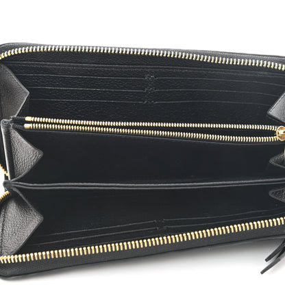 Louis Vuitton Empreinte Zippy Wallet Black 5 of 9