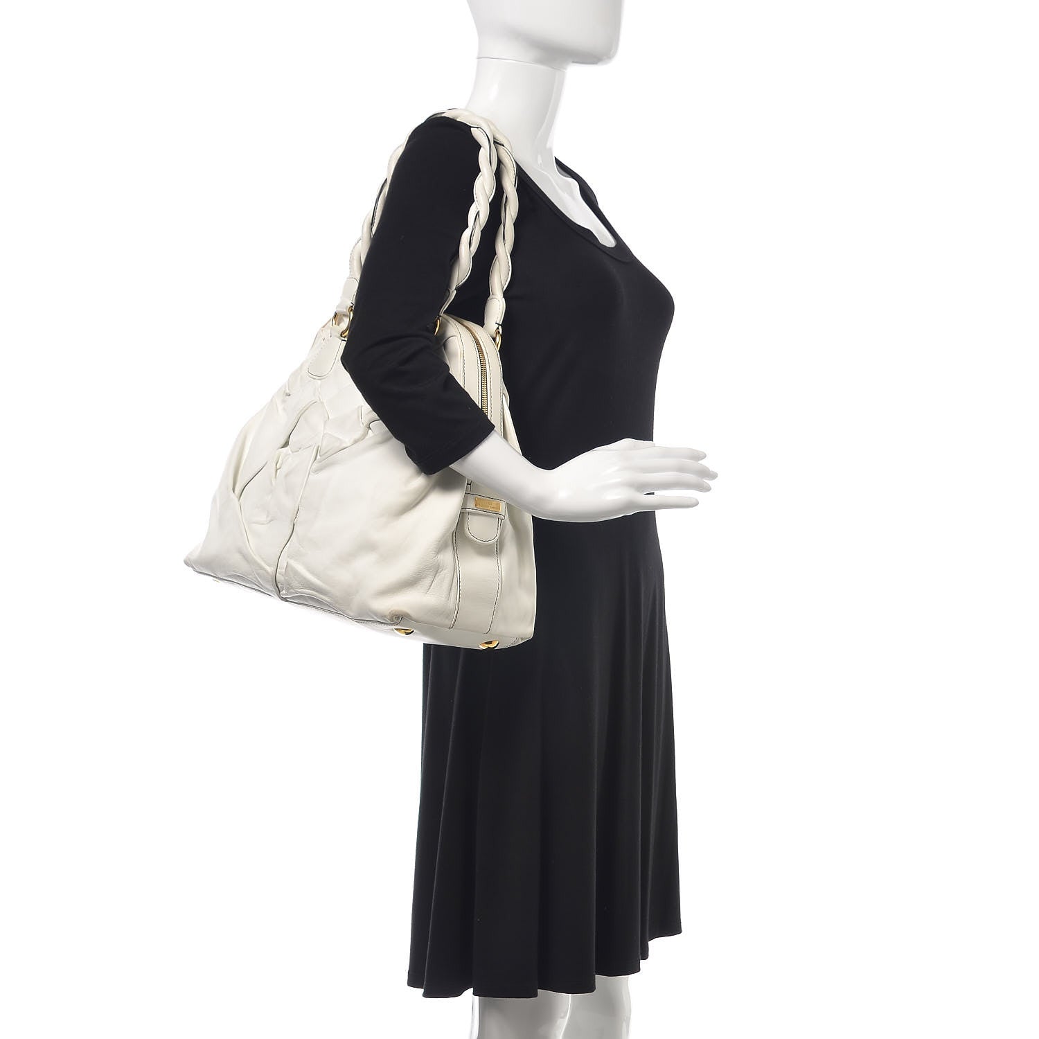 Valentino Garavani Woven Couture Bag White 2 of 12
