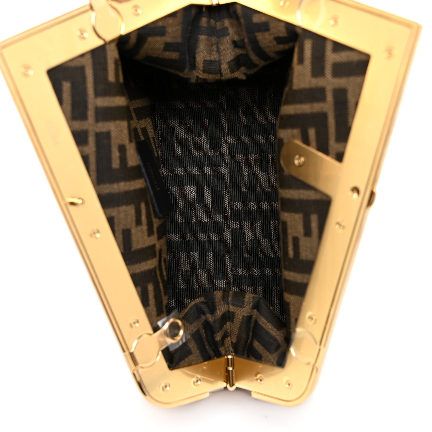 Shiny Nappa Small Fendi First Caramello