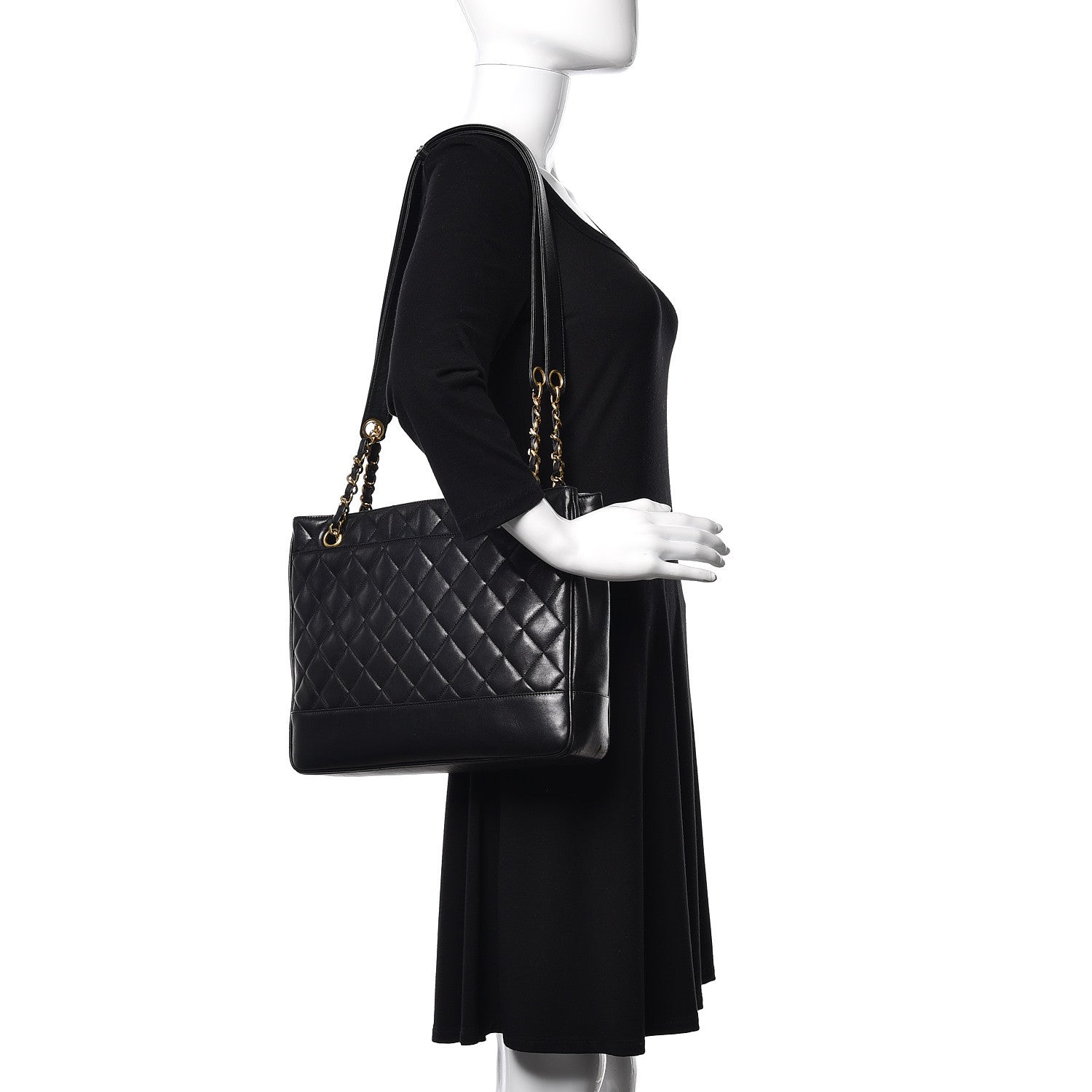 Chanel Lambskin Quilted Shoulder Bag Black 2 of 11