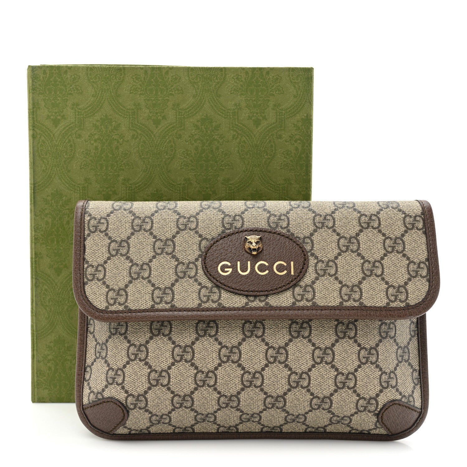 Gucci GG Supreme Monogram Neo Vintage Web Belt Bag Brown 10 of 10