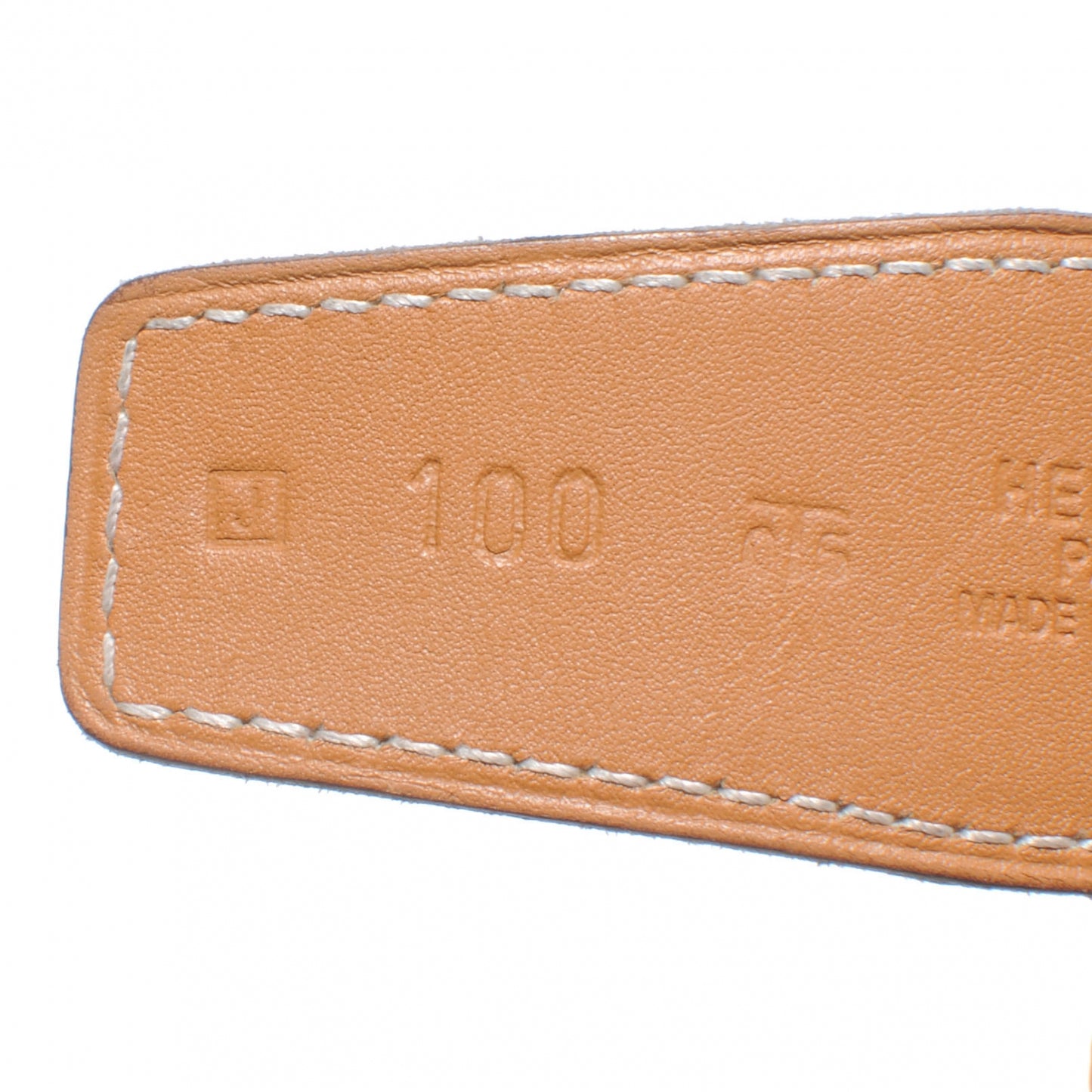 Chamonix Epsom Reversible Belt Strap 100 Natural Blanc